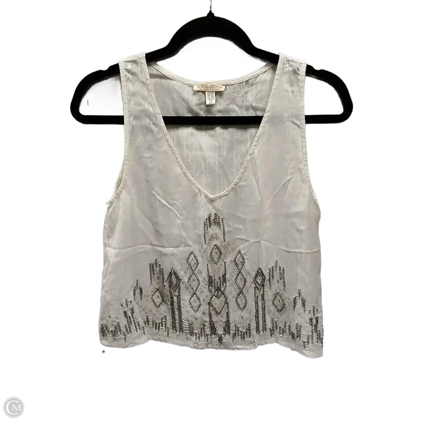 Tank Top By Billabong In White, Size: S