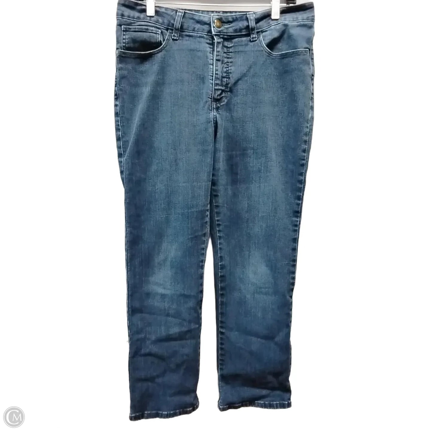 Jeans Skinny By Lee In Blue Denim, Size: 14p