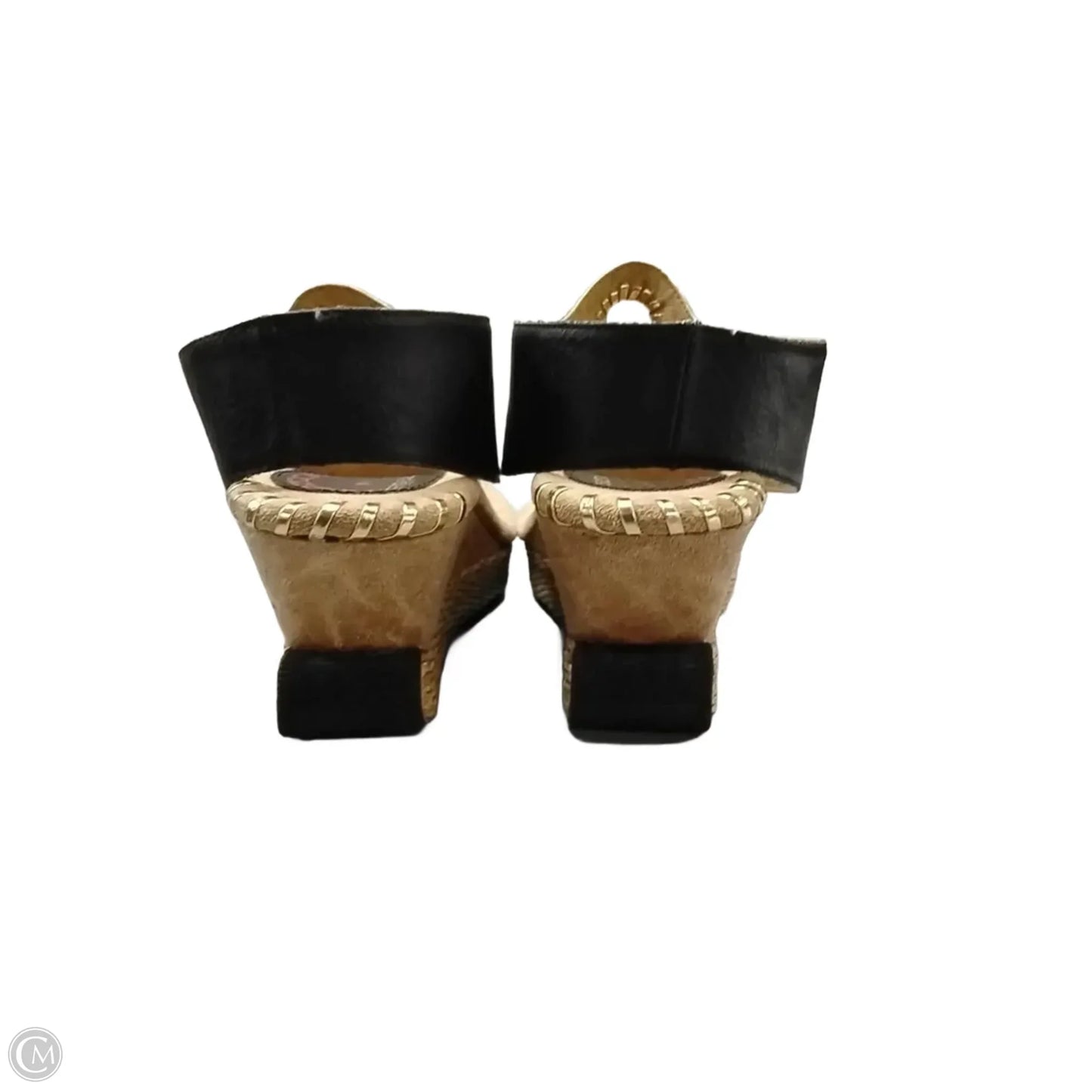 Shoes Heels Wedge By Clothes Mentor In Black, Size: 9