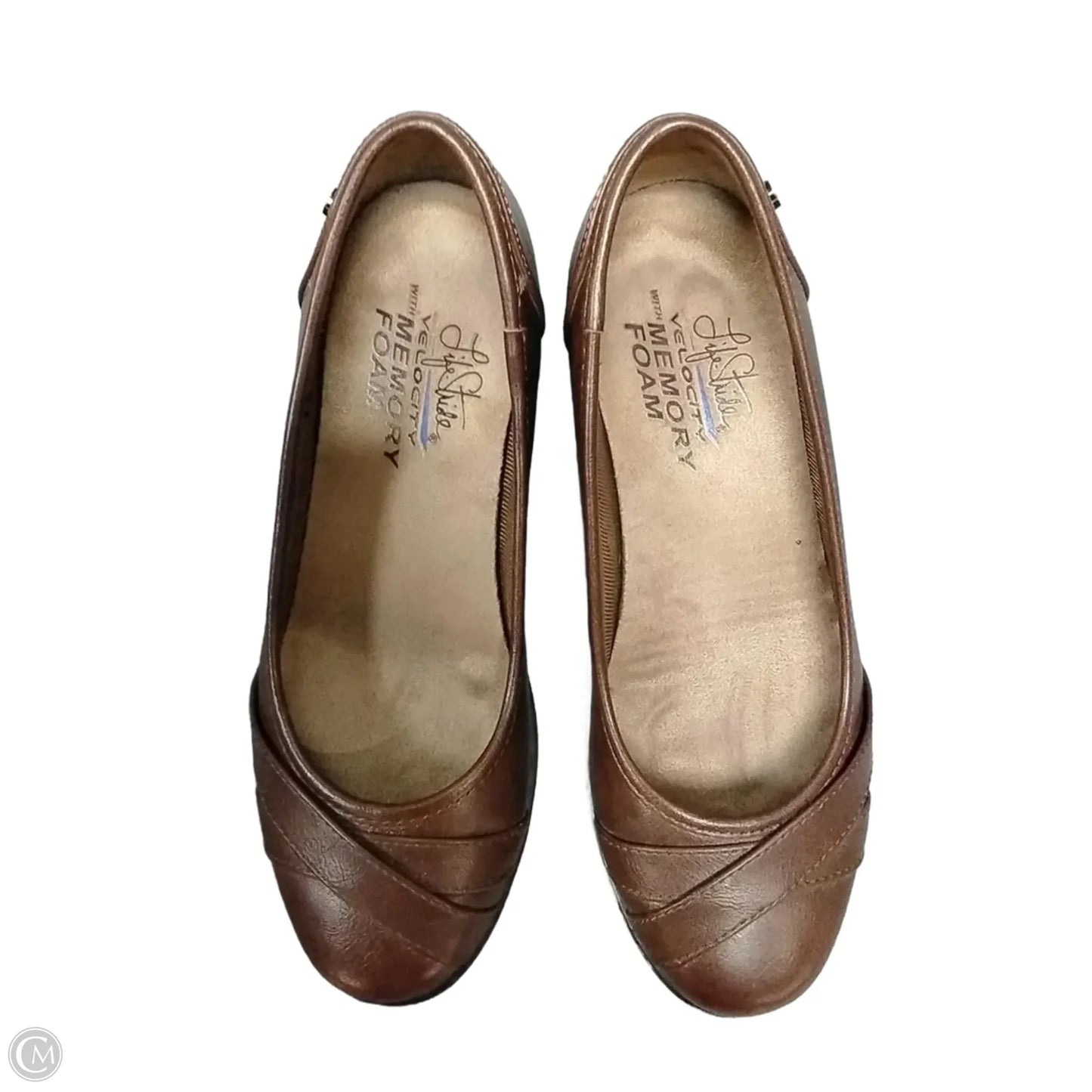 Shoes Flats By Clothes Mentor In Brown, Size: 6