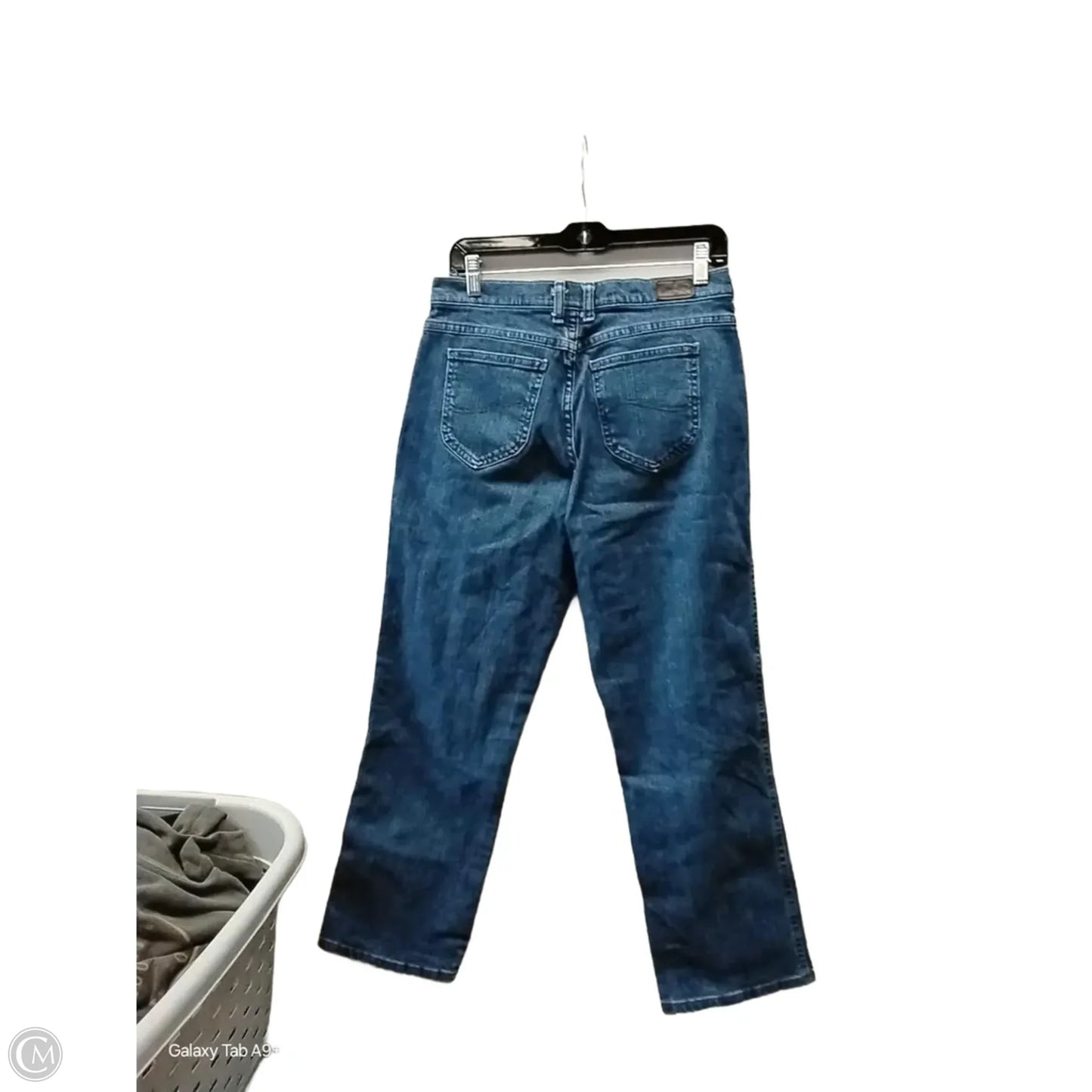 Jeans Straight By Lee In Blue Denim, Size: 10