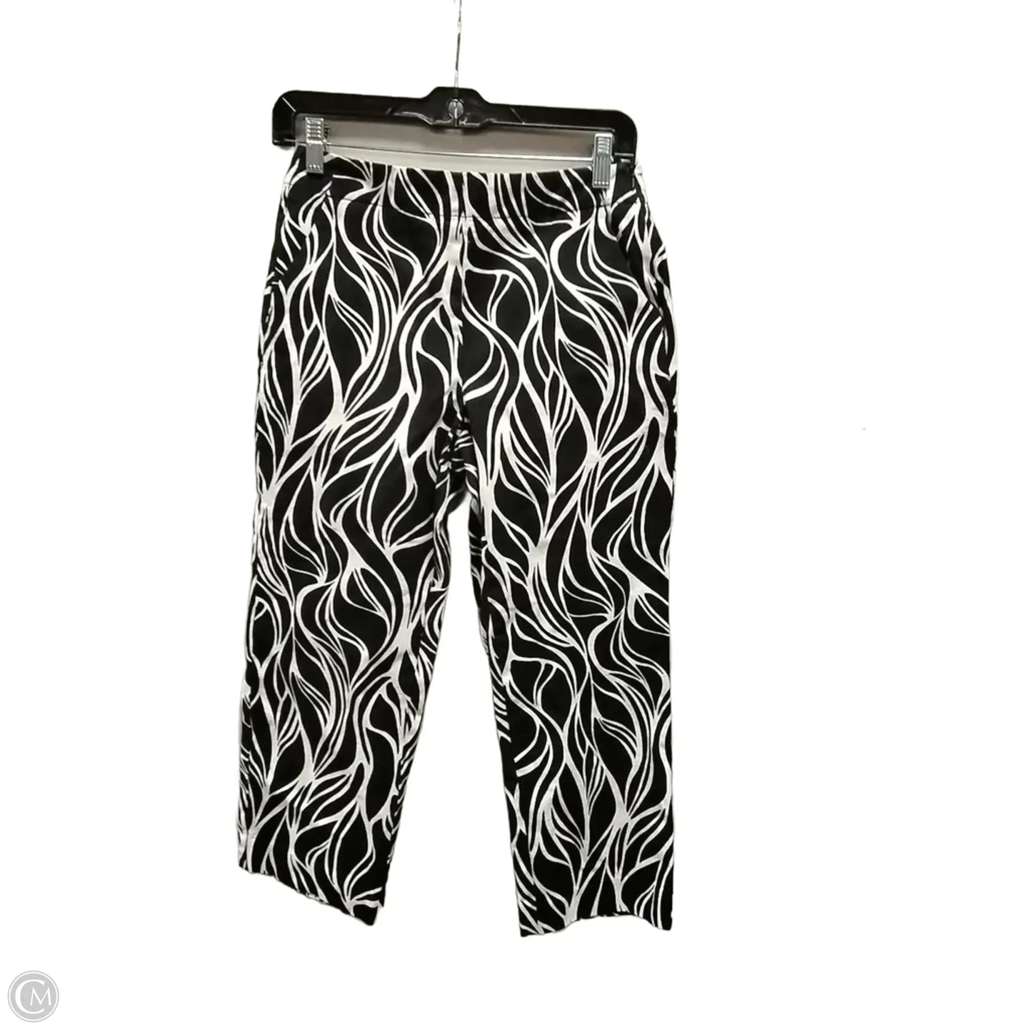 Pants Cropped By Talbots In Black & White, Size: 4