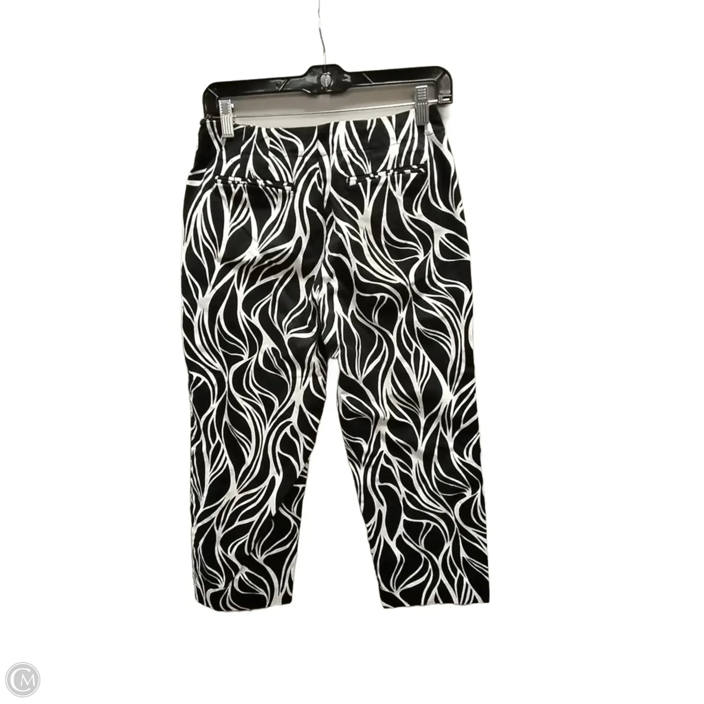 Pants Cropped By Talbots In Black & White, Size: 4