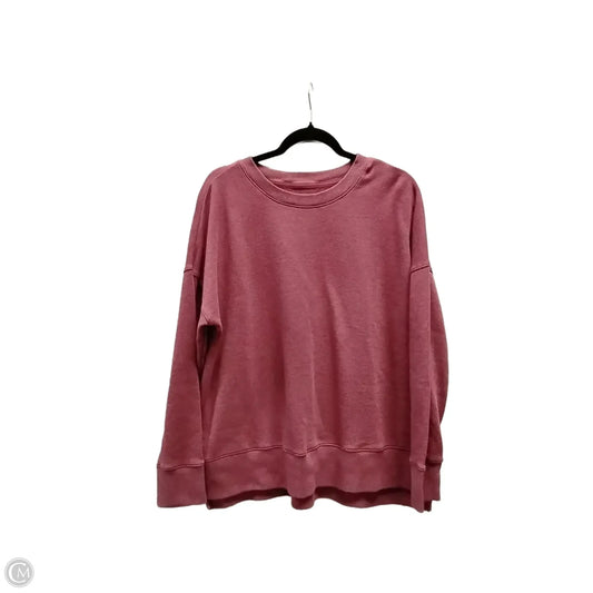 Top Short Sleeve By Izod In Pink, Size: L