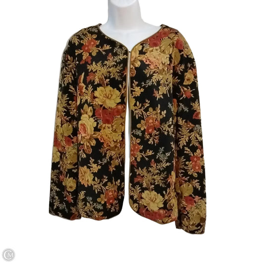 Blazer By Susan Graver In Floral Print, Size: 3x