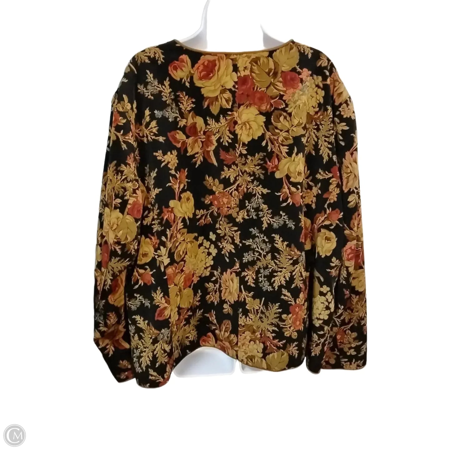 Blazer By Susan Graver In Floral Print, Size: 3x