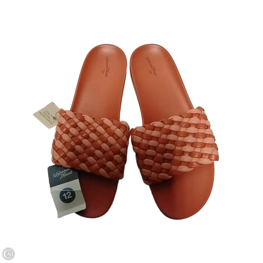 Sandals Flats By Universal Thread In Pink, Size: 12