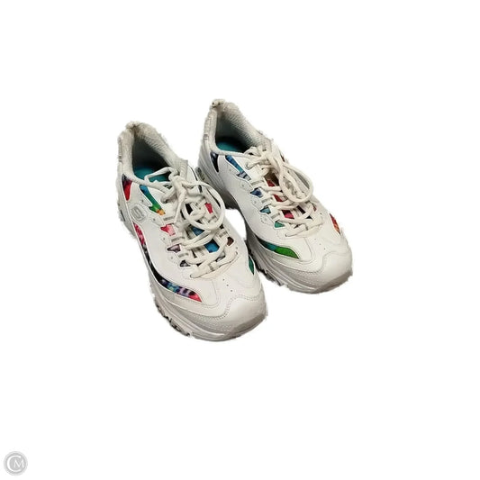 Shoes Sneakers By Skechers In Rainbow Print, Size: 7.5