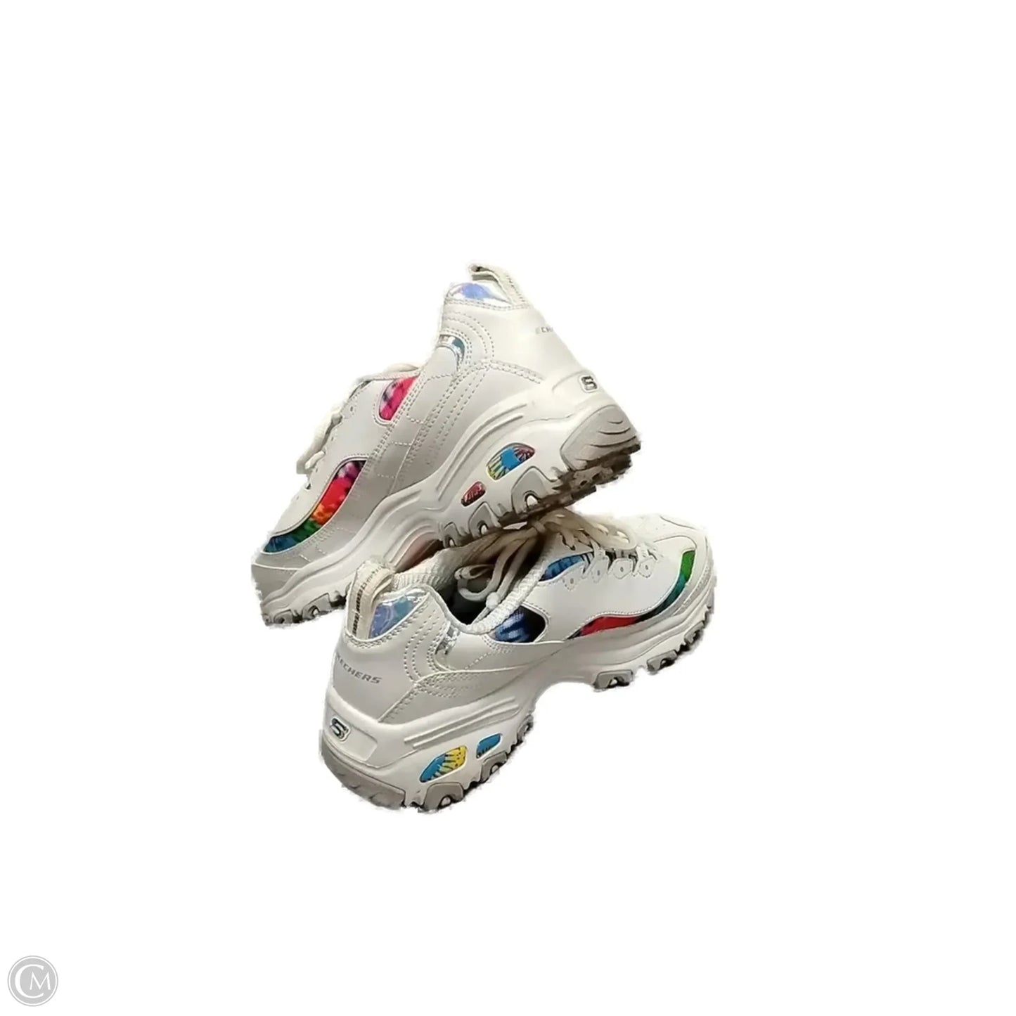 Shoes Sneakers By Skechers In Rainbow Print, Size: 7.5