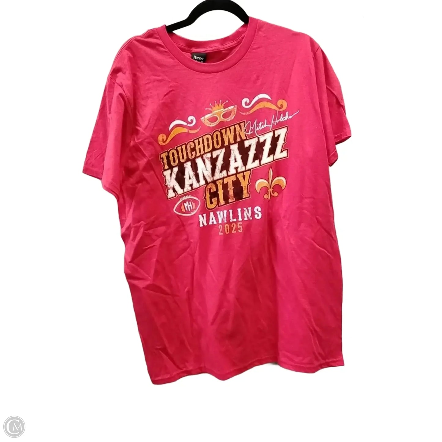 Top Short Sleeve Basic By Hanes In Red, Size: L