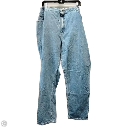 Jeans Boot Cut By Riders In Blue Denim, Size: 26w