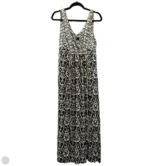 Dress Casual Maxi By Mossimo In Black & Cream, Size: M