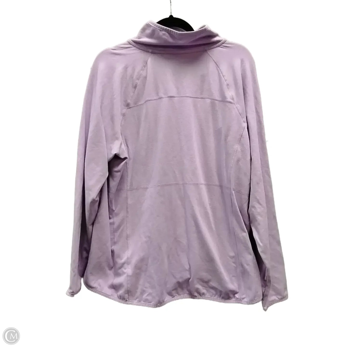 Athletic Jacket By Tek Gear In Purple, Size: 1x