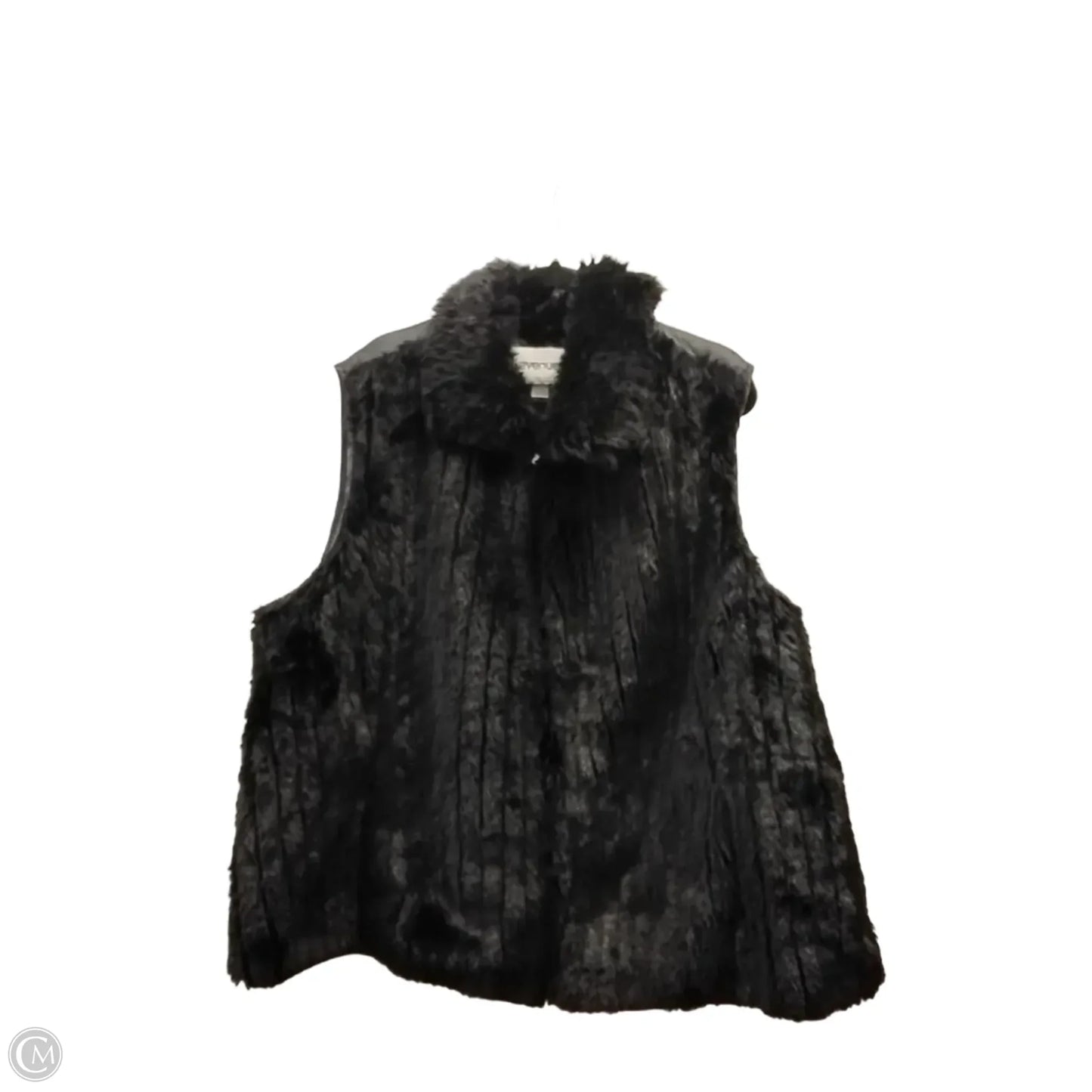 Vest Faux Fur & Sherpa By Avenue In Black, Size: 3x