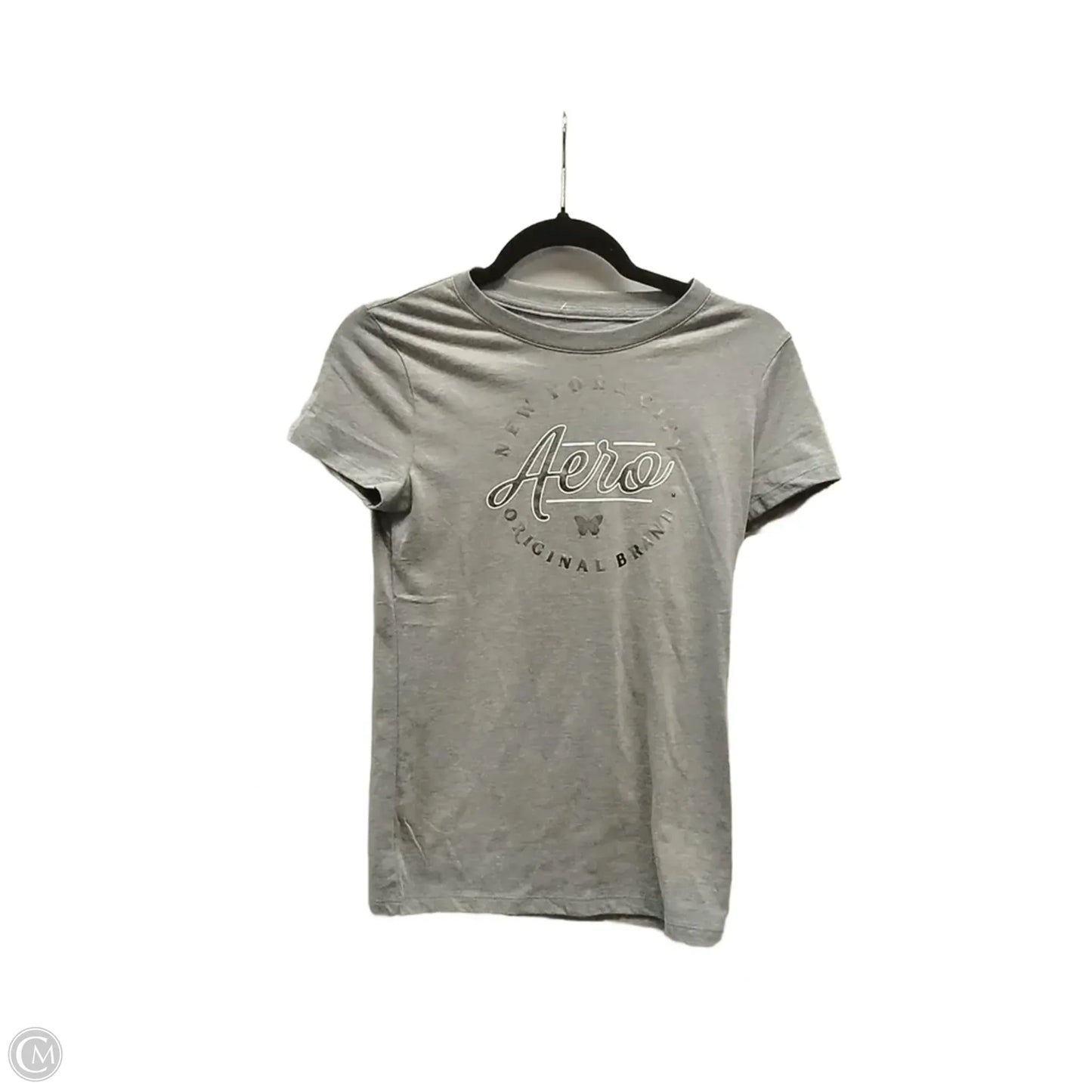 Top Short Sleeve By Aeropostale In Grey, Size: M