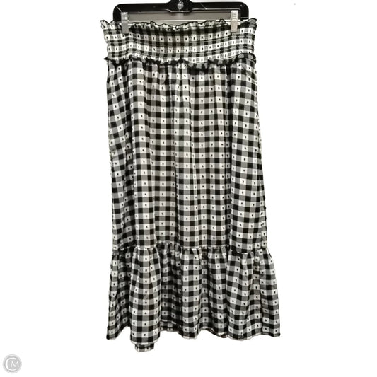 Skirt Maxi By Cato In Plaid Pattern, Size: L
