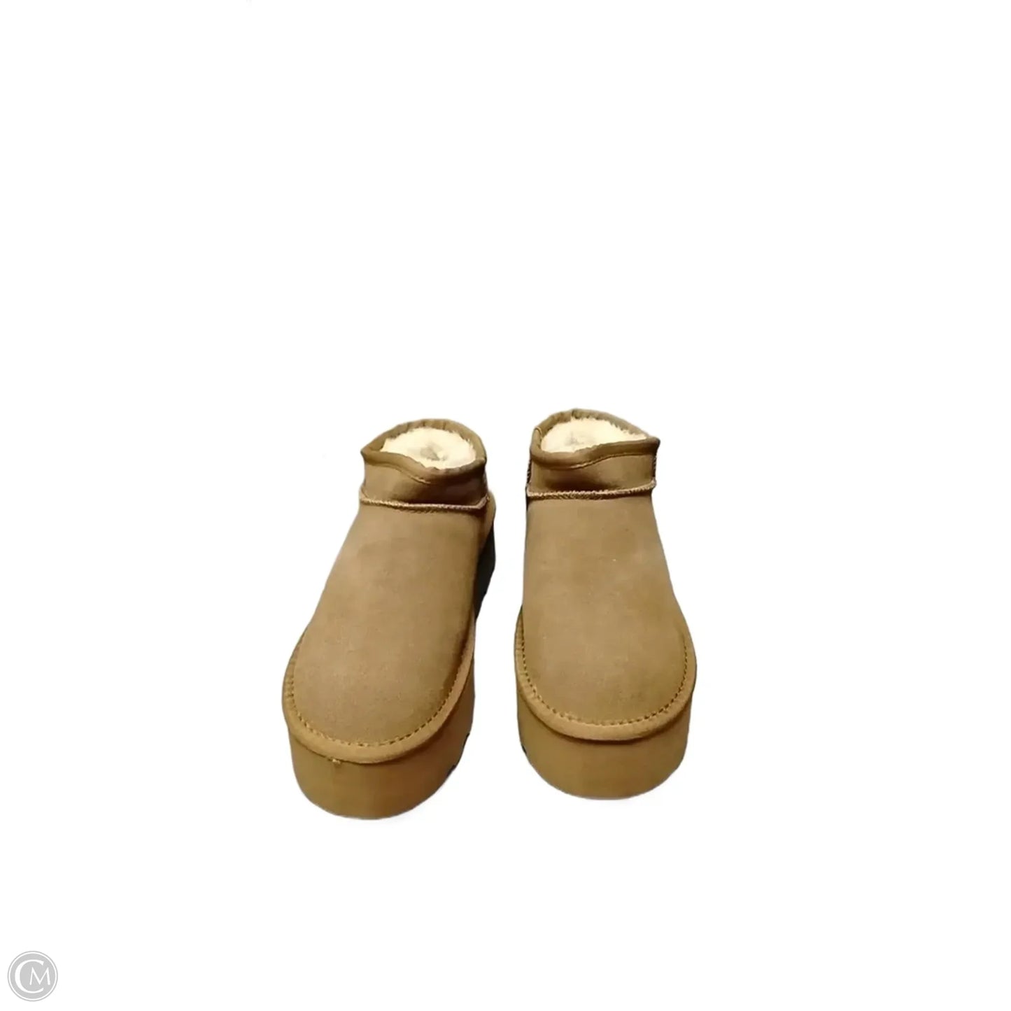 Boots Ankle Flats By Clothes Mentor In Tan, Size: 9.5