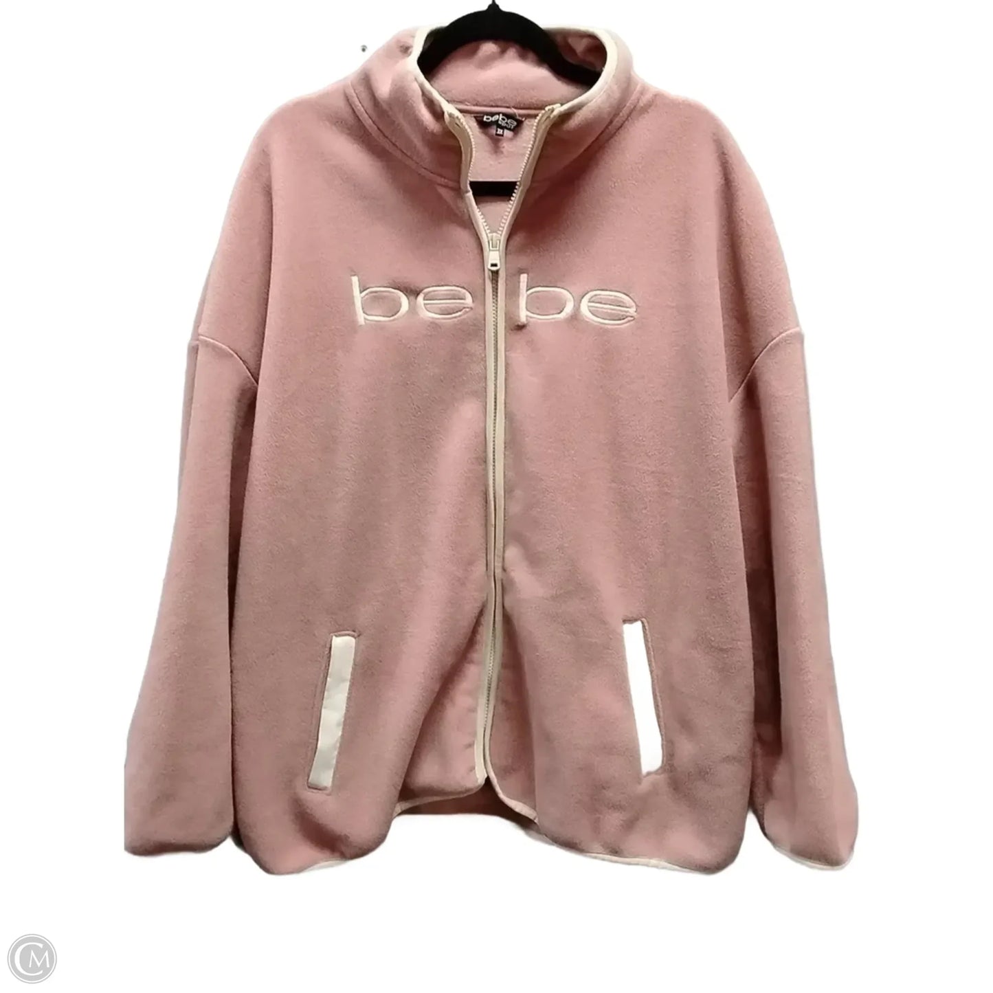 Jacket Fleece By Bebe In Pink, Size: 3x