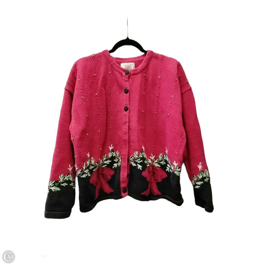 Sweater By Casual Corner In Red, Size: 2x