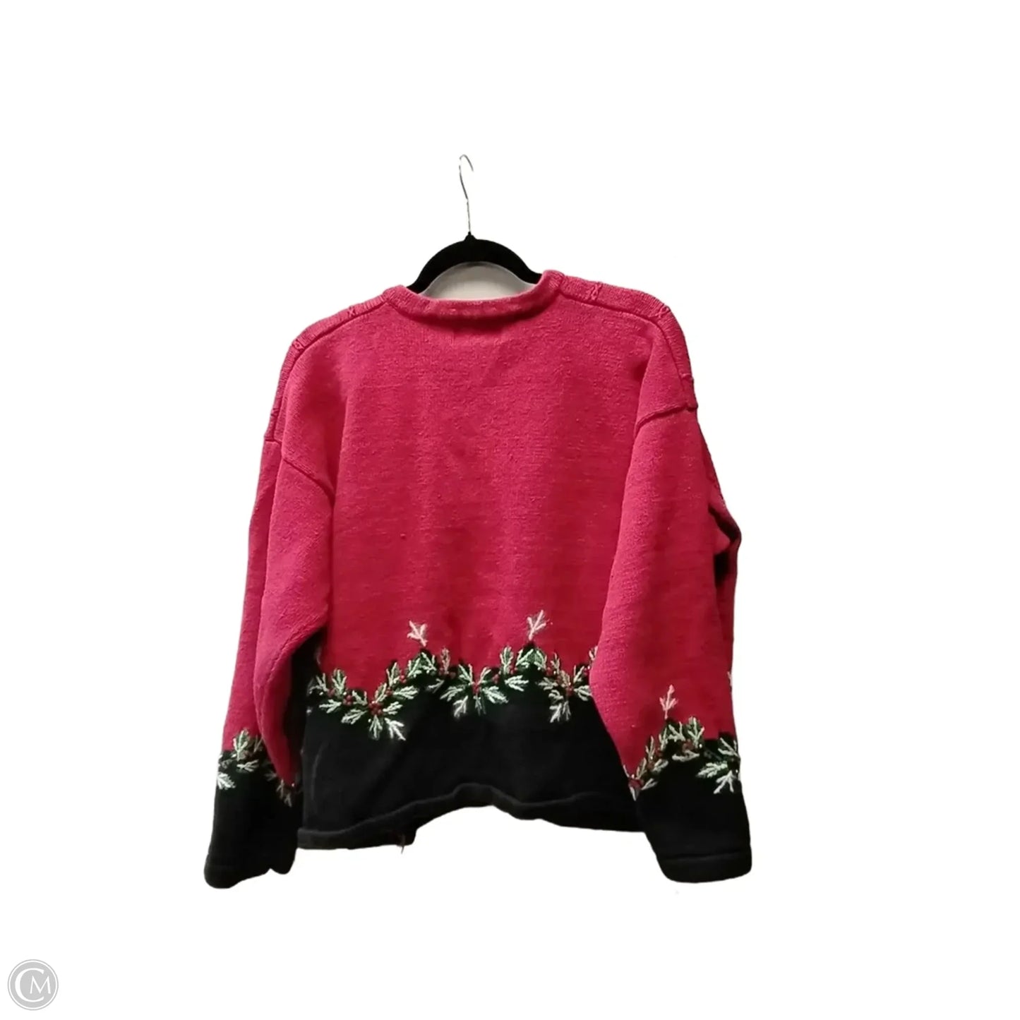 Sweater By Casual Corner In Red, Size: 2x