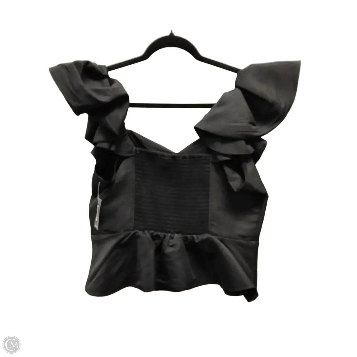 Top Short Sleeve By Express In Black, Size: L