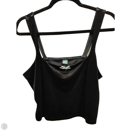 Top Short Sleeve By Wild Fable In Black, Size: L
