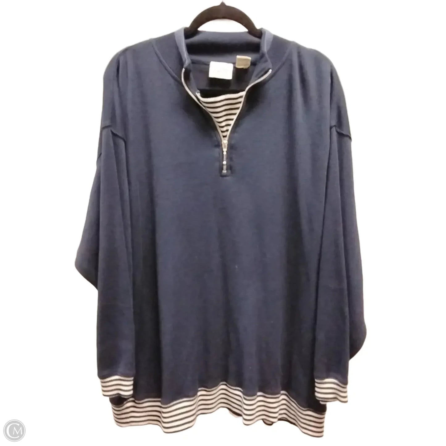 Sweatshirt Collar By Pasta In Navy, Size: L