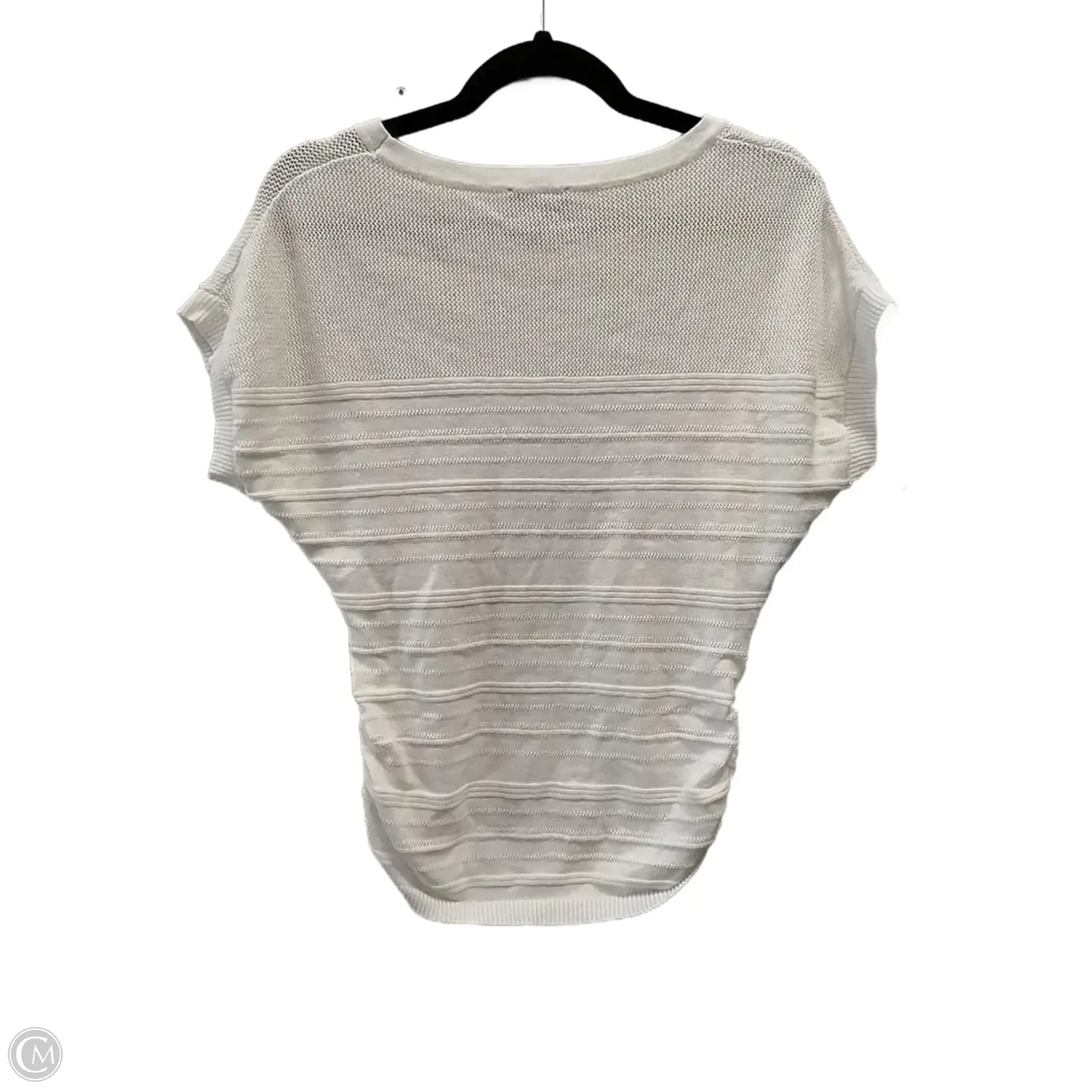 Top Short Sleeve By Limited In White, Size: M