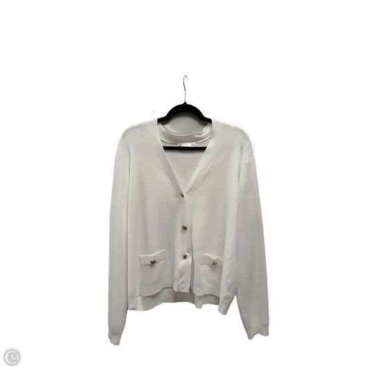 Sweater Cardigan By 89th And Madison In White, Size: 2x