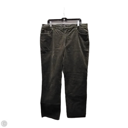 Pants Wide Leg By Gloria Vanderbilt In Green, Size: 18