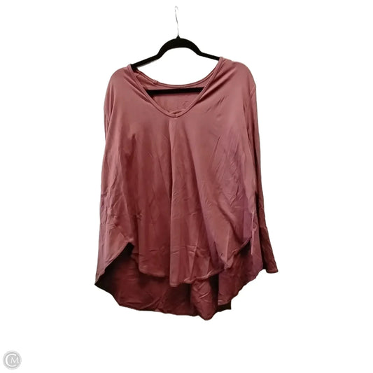 Athletic Top Long Sleeve Crewneck By Lululemon In Purple, Size: 10