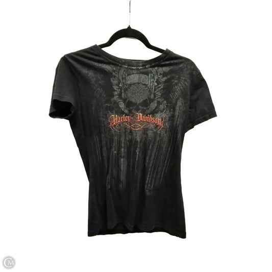 Top Short Sleeve Basic By Harley Davidson In Black, Size: M
