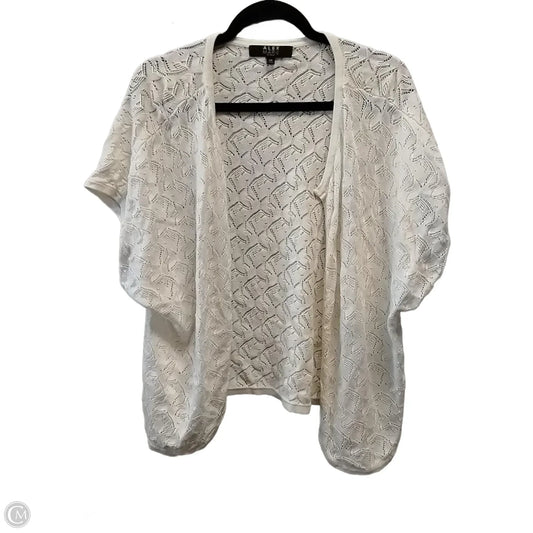 Blouse Short Sleeve By Alex Marie In White, Size: 2x