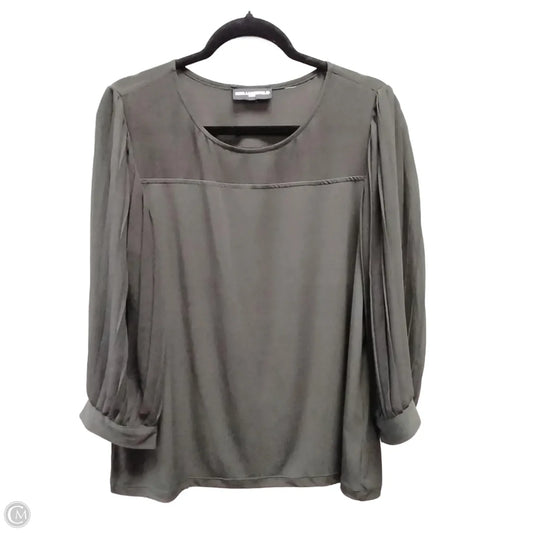 Top Long Sleeve Designer By Karl Lagerfeld In Grey, Size: L