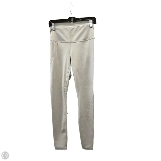 Athletic Leggings By Under Armour In Grey, Size: M