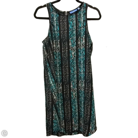 Dress Casual Midi By Apt 9 In Black & Blue, Size: S