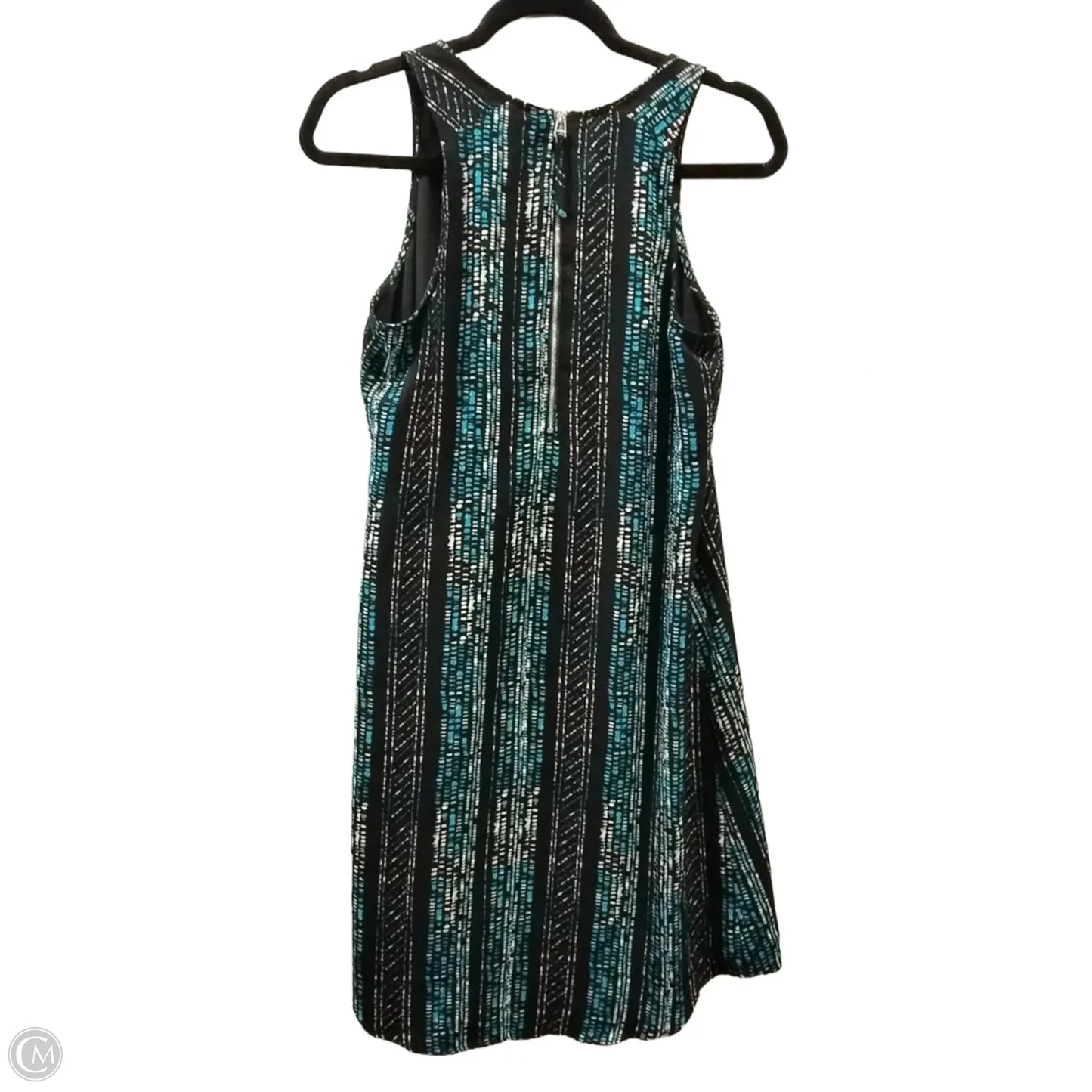 Dress Casual Midi By Apt 9 In Black & Blue, Size: S