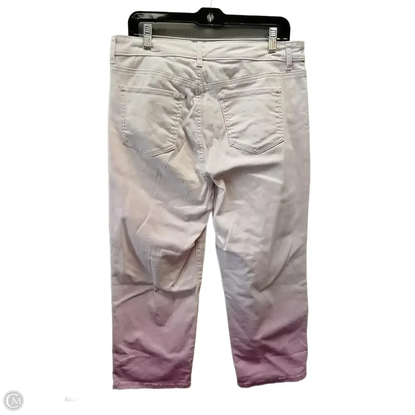 Jeans Cropped By Style And Company In Pink & Purple, Size: 10