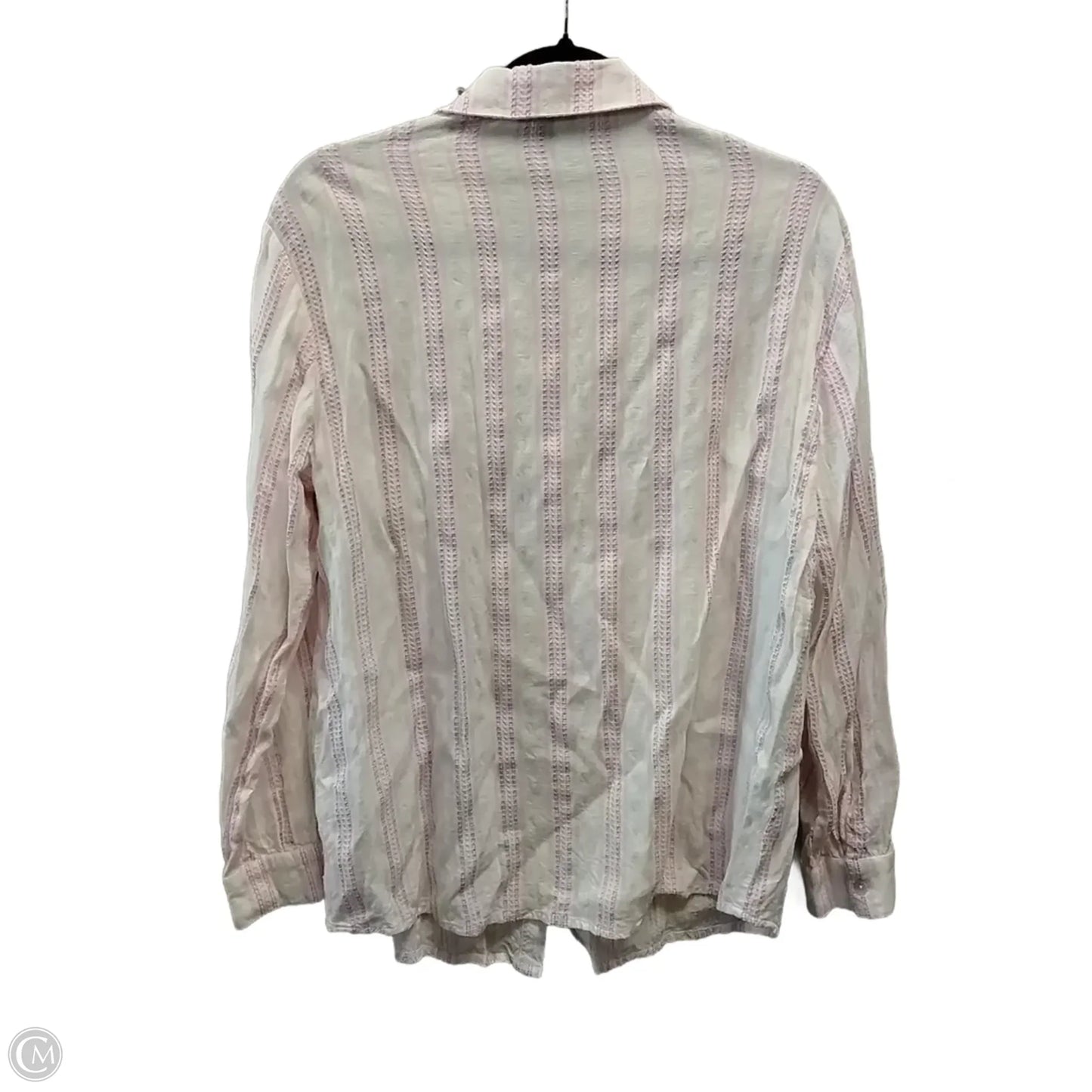 Top Long Sleeve By Versona In Pink & Purple, Size: L
