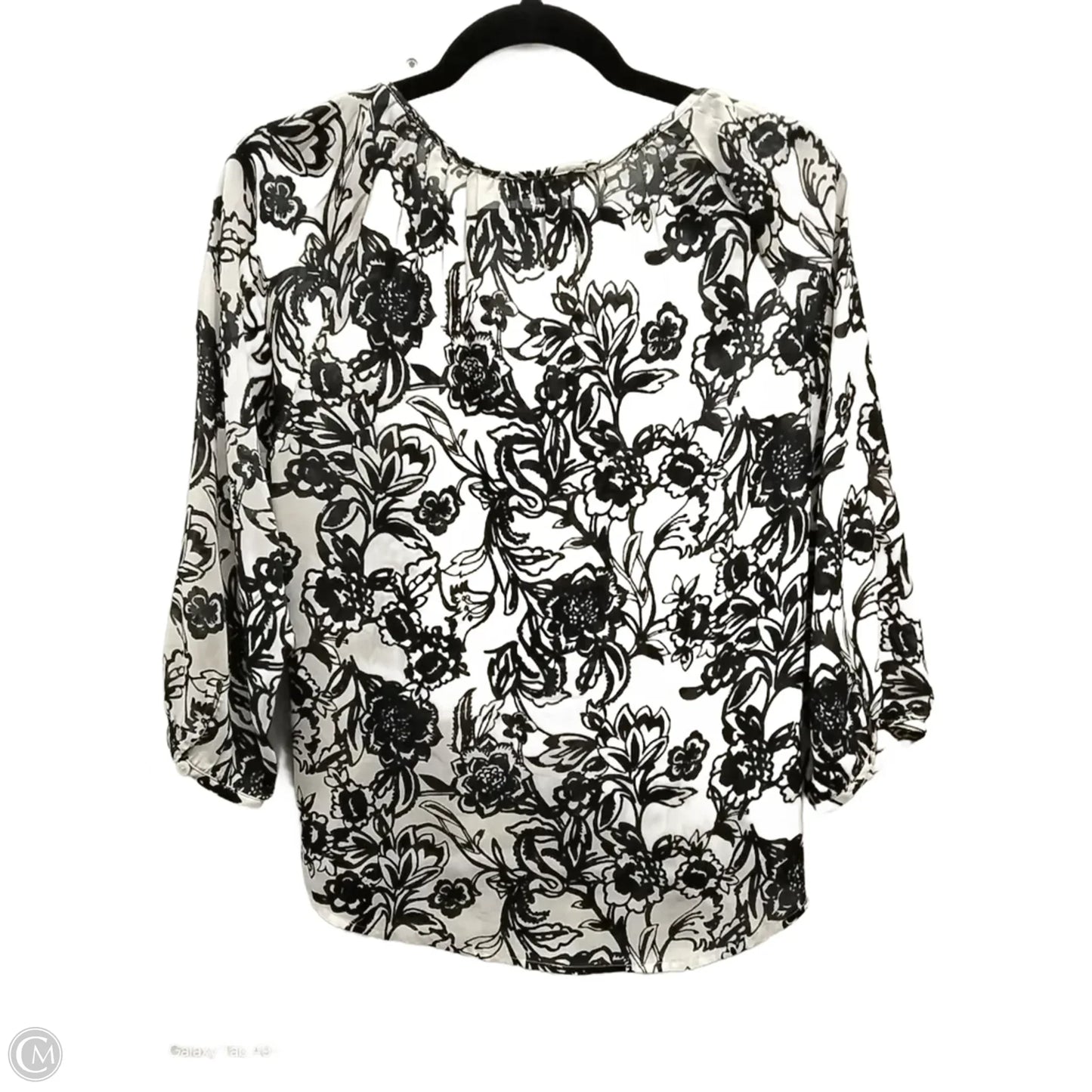 Blouse Long Sleeve By Loft In Floral Print, Size: S