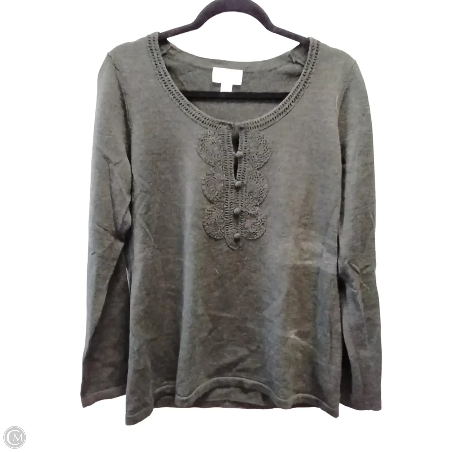 Sweater By Loft In Green, Size: L