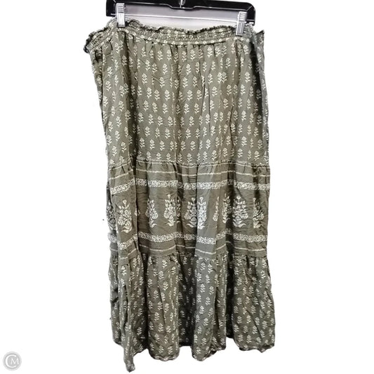 Skirt Maxi By Wonderly In Floral Print, Size: Xxl
