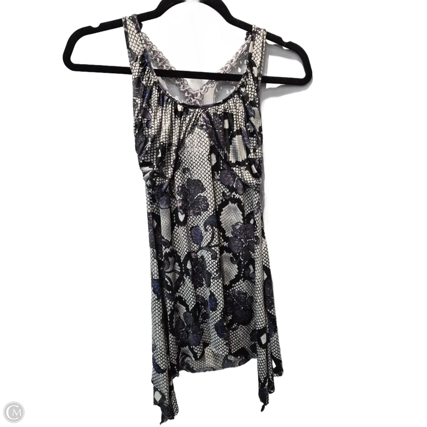 Blouse Sleeveless By Clothes Mentor In Purple & White, Size: S