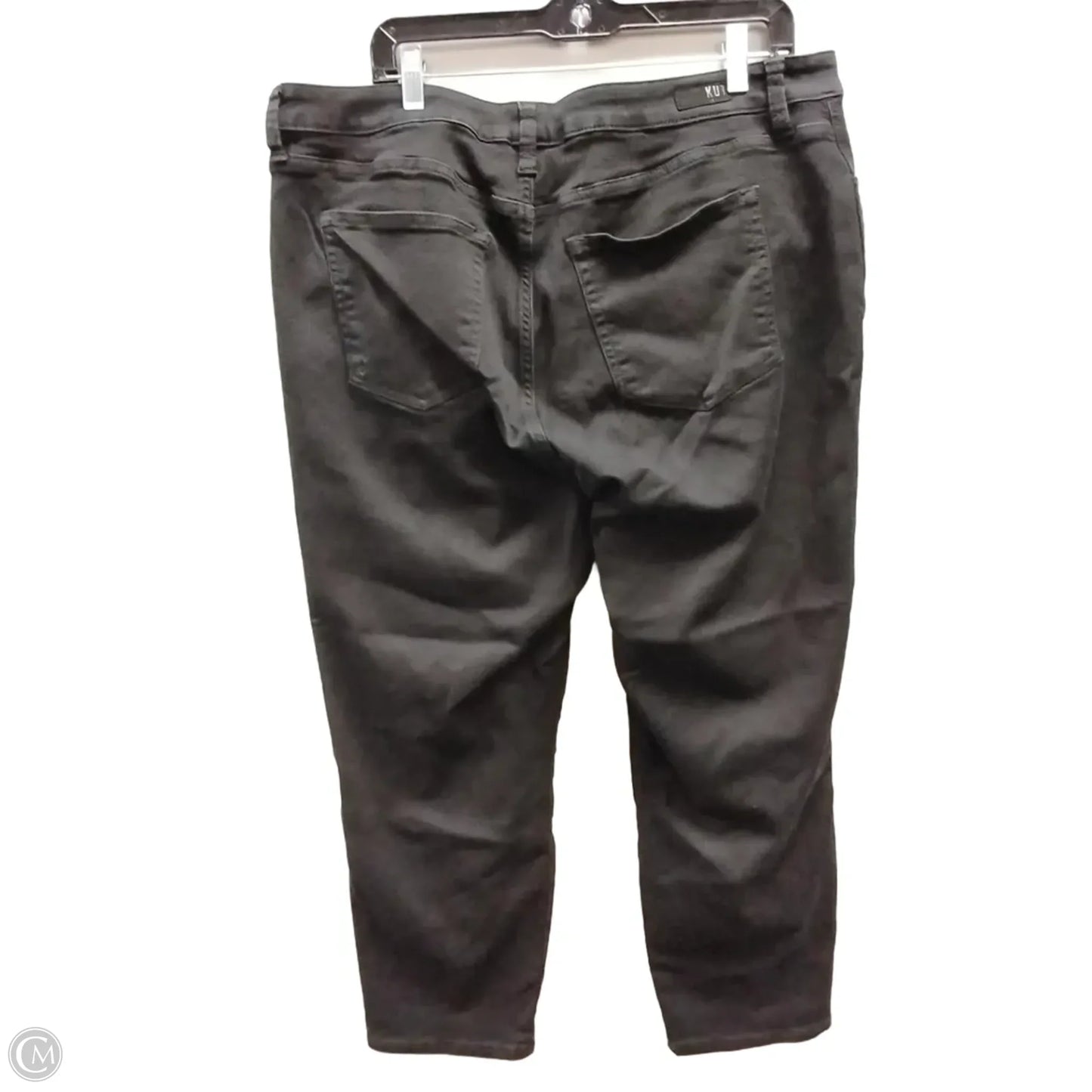 Jeans Straight By Kut In Black Denim, Size: 18w