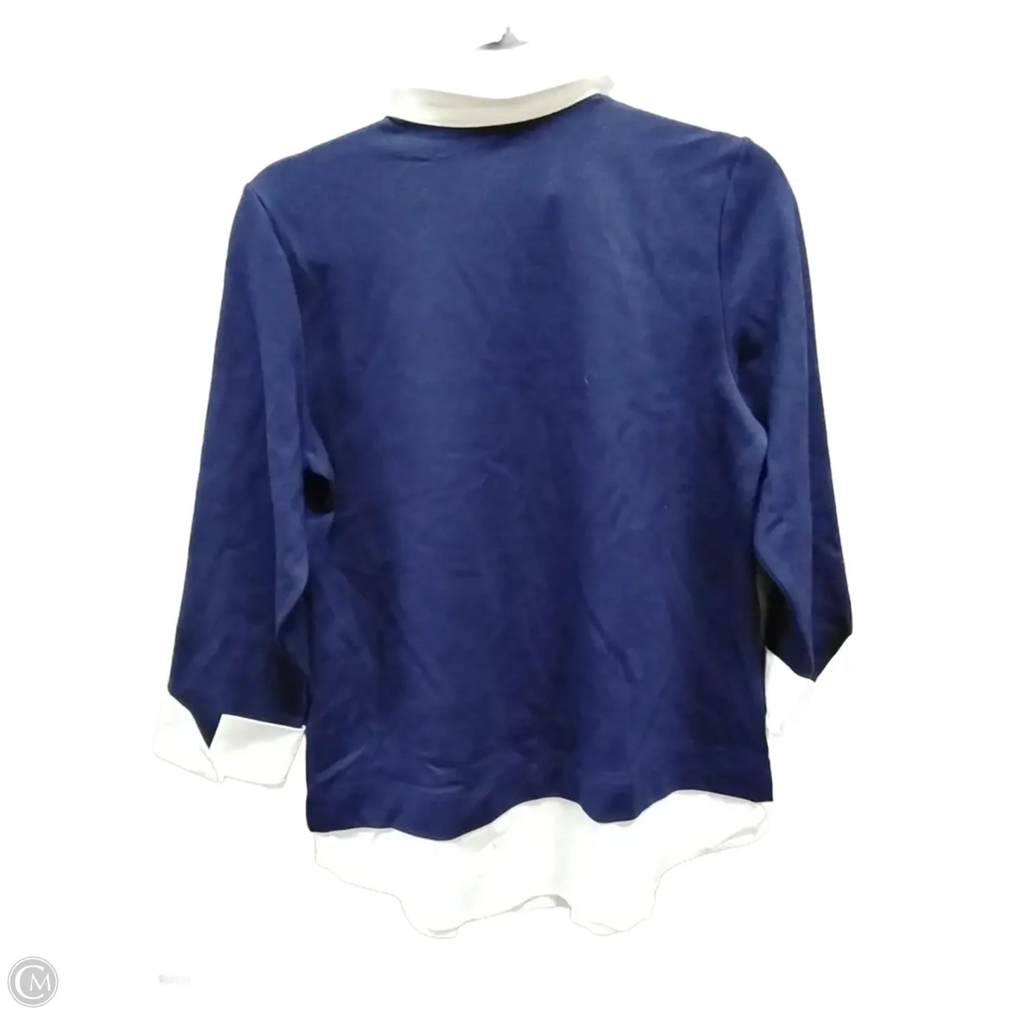 Top Long Sleeve By Jones New York In Blue, Size: S