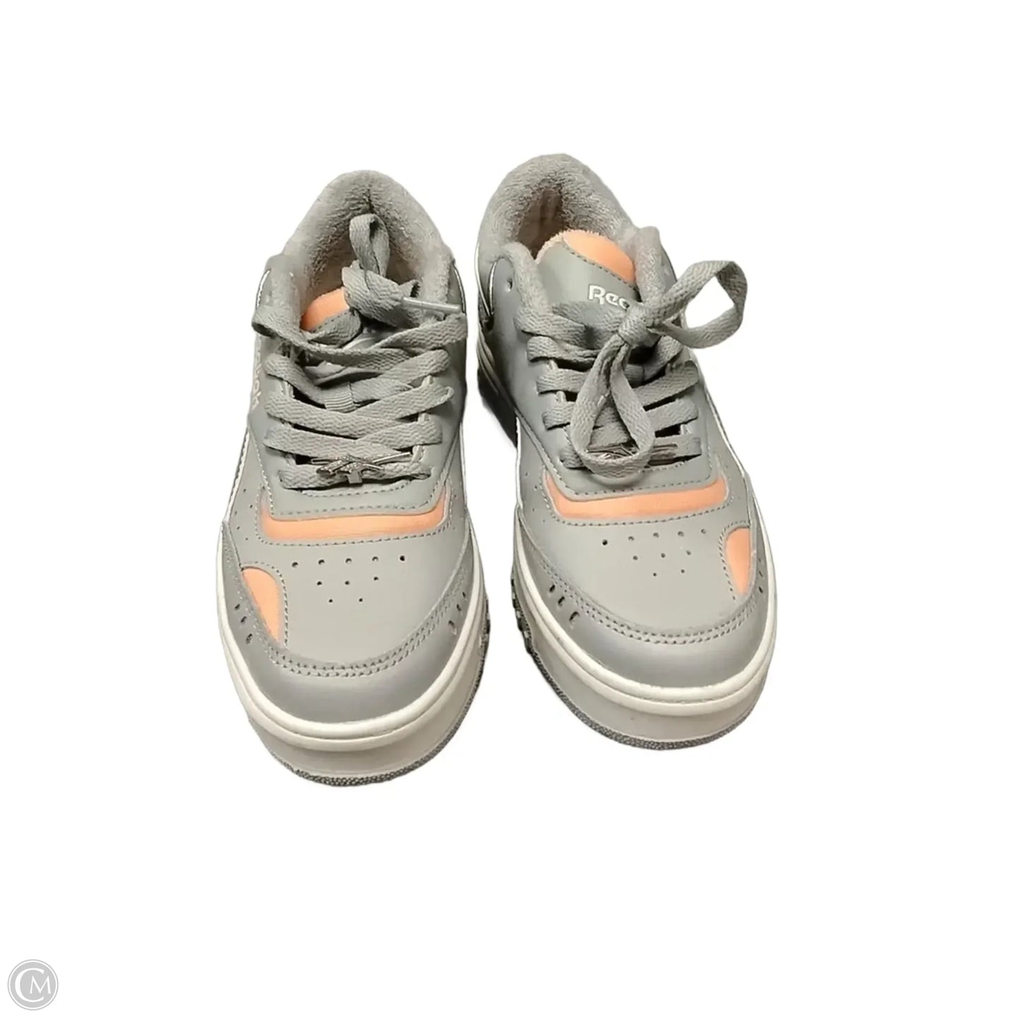 Shoes Sneakers By Reebok In Grey & Pink, Size: 7
