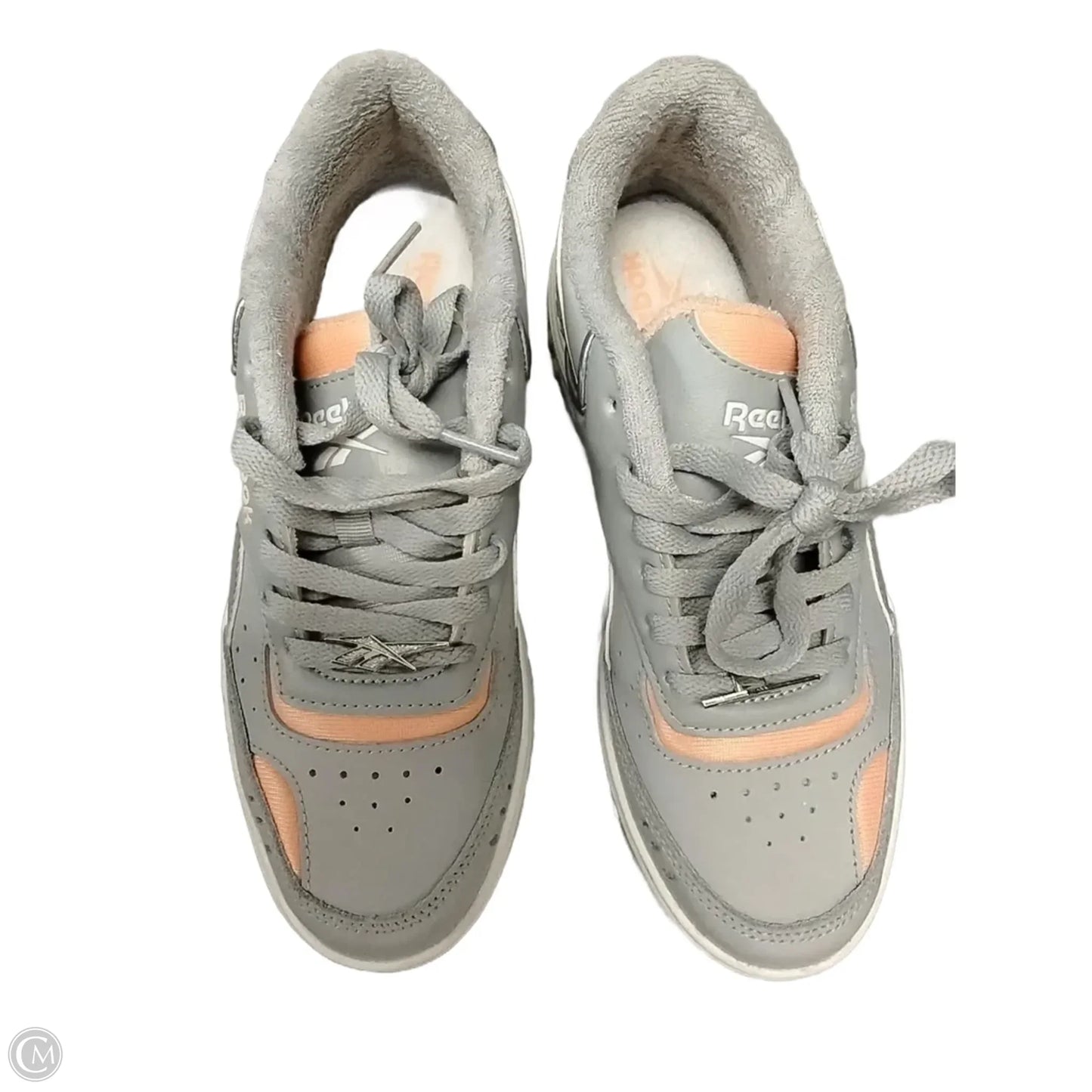 Shoes Sneakers By Reebok In Grey & Pink, Size: 7