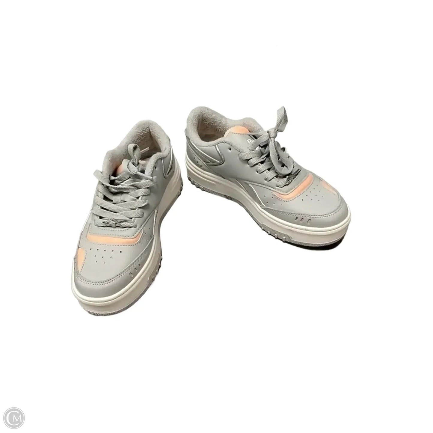 Shoes Sneakers By Reebok In Grey & Pink, Size: 7