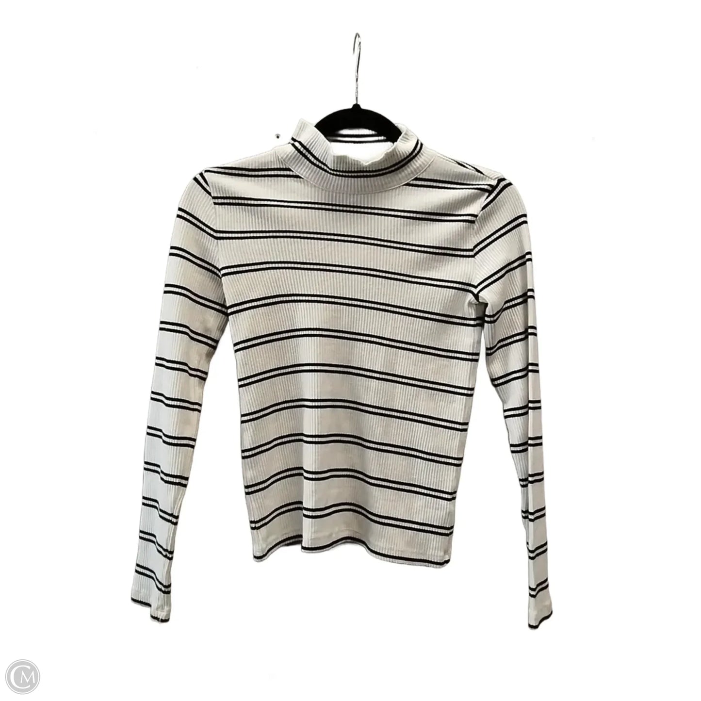 Top Long Sleeve By Talbots In Striped Pattern, Size: Petite   Xs