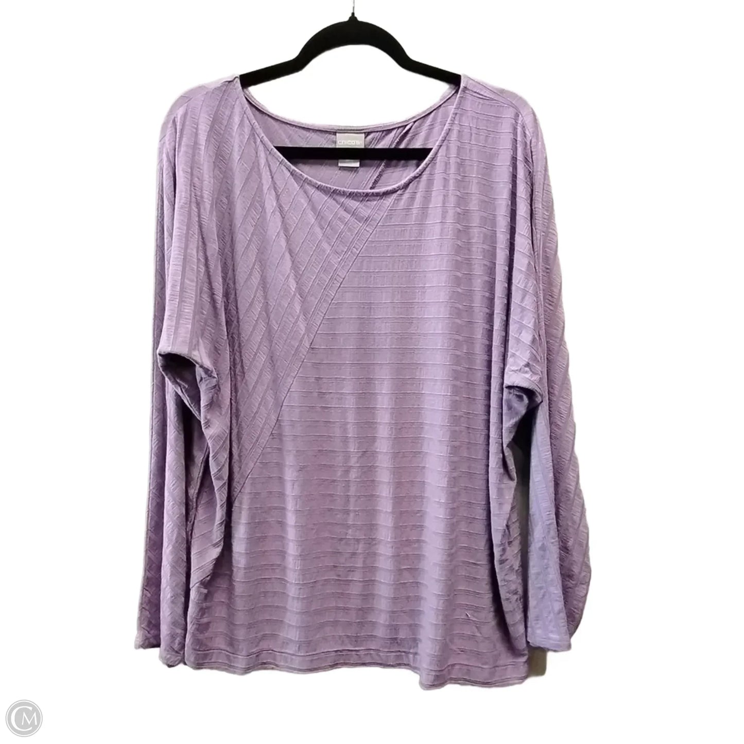 Top Long Sleeve By Chicos In Purple, Size: 3